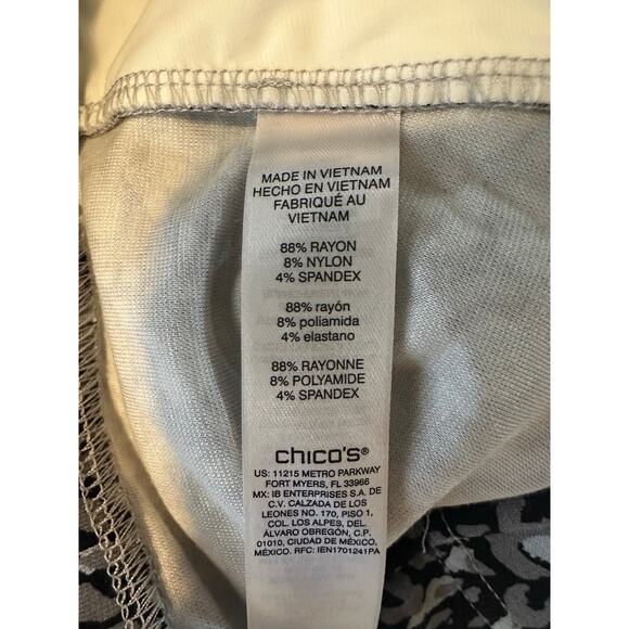 Chicos Fabulously Slimming Tiger Print Pull-On Stretch Leggings Yoga Size 2 US L - Picture 6 of 7